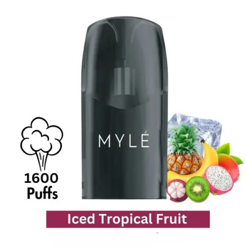 MYLE V5 Iced Tropical Fruit Pods with Mesh Coil and Nicotine Salt for MYLE V5 Meta Device UAE