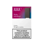 JUUL 2 Ruby Menthol Pods with 18mg Nicotine Salt for JUUL 2 Device UAE