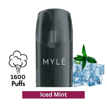 MYLE V5 Iced Mint Pods with Mesh Coil and 20mg Nicotine Salt for MYLE V5 Meta Device UAE