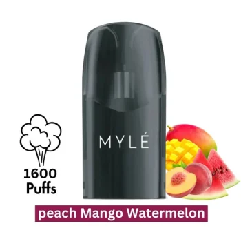 MYLE V5 Peach Mango Watermelon Pods with Mesh Coil and Nicotine Salt for MYLE V5 Meta Device UAE