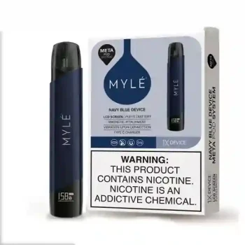 MYLE V5 Navy Blue Rechargeable Pod Device with 380mAh Battery and USB Type-C Charging UAE