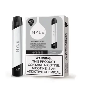 MYLE V5 Elite White Pod Device with 380mAh Battery and USB Type-C Charging UAE