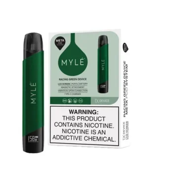 MYLE V5 Racing Green Rechargeable Pod Device with 380mAh Battery and USB Type-C Charging UAE