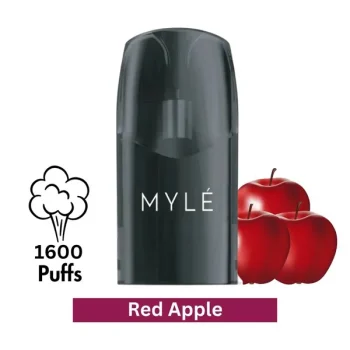 MYLE V5 Red Apple Pods with Mesh Coil and Nicotine Salt for MYLE V5 Meta Device UAE