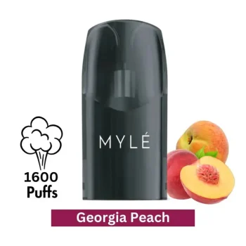 MYLE V5 Georgia Peach Pods with Mesh Coil and 20mg Nicotine Salt for MYLE V5 Meta Device UAE