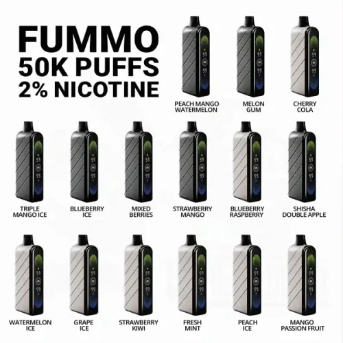 FUMMO Nova 50000 Puffs Rechargeable Disposable Vape 20mg UAE