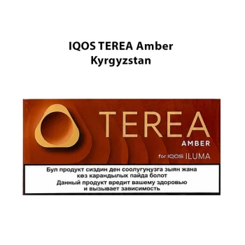 IQOS TEREA Amber Kyrgyzstan heated tobacco sticks for IQOS ILUMA available in UAE | Terea Dubai