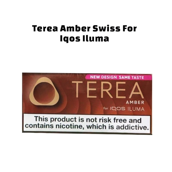 IQOS TEREA Amber Switzerland sticks for IQOS ILUMA with rich tobacco flavor available in UAE at TEREA Dubai