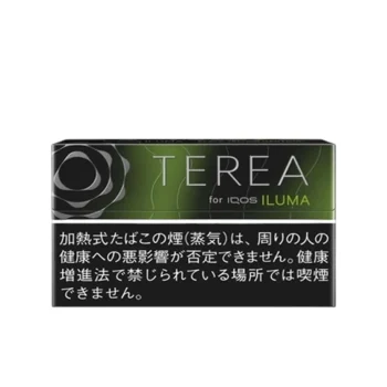 IQOS TEREA Black Yellow Menthol sharp cooling and citrus aroma tobacco sticks pack