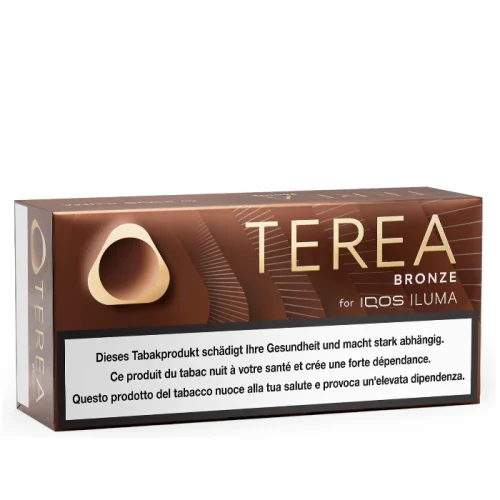 IQOS TEREA Bronze Indonesian warm cocoa and dried fruit flavored tobacco sticks