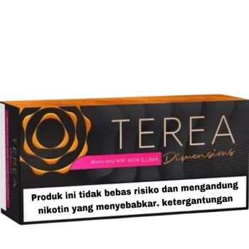 IQOS TEREA Dimensions Apricity Indonesian rich woody apricot stone aroma tobacco sticks pack
