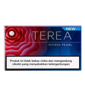 IQOS TEREA Riviera Pearl Indonesia refreshing mint capsule heated tobacco sticks pack