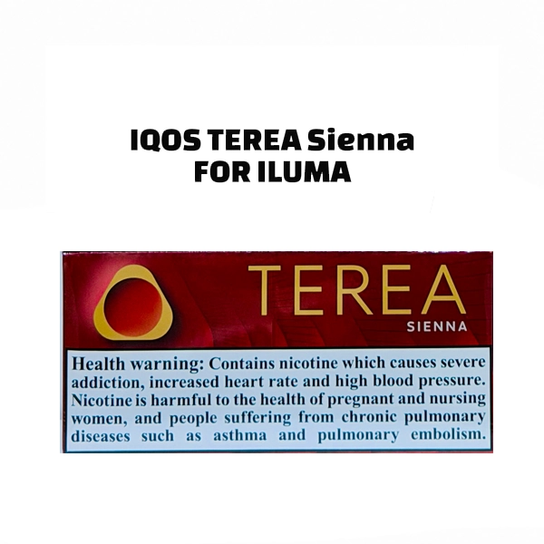 IQOS TEREA Sienna Italy sticks for IQOS ILUMA with smooth tobacco flavor available in UAE at TEREA Dubai