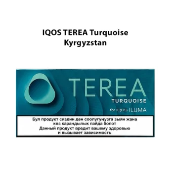 IQOS TEREA Turquoise Kyrgyzstan menthol tobacco heated sticks for IQOS ILUMA in UAE | Terea Dubai
