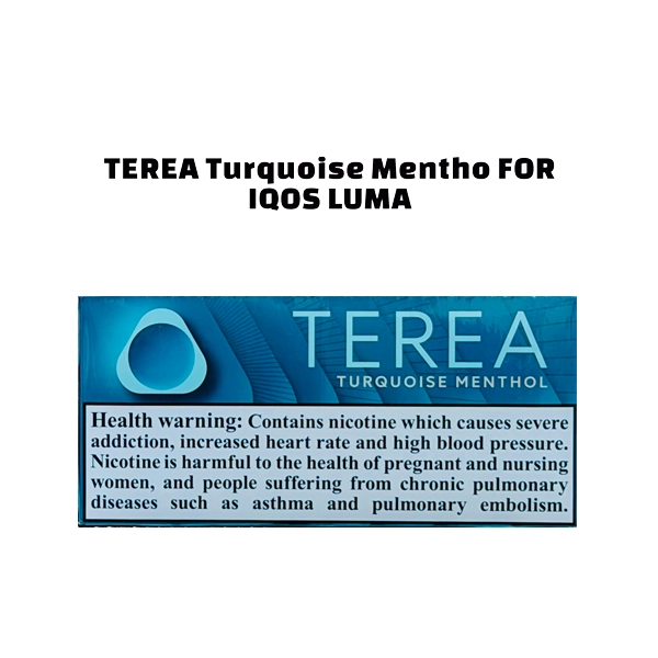 IQOS TEREA Turquoise Menthol Italy sticks for IQOS ILUMA with refreshing menthol flavor available in UAE at TEREA Dubai