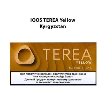 IQOS TEREA Yellow Kyrgyzstan citrus menthol heated tobacco sticks for IQOS ILUMA in UAE | Terea Dubai