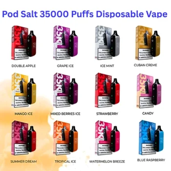 Pod Salt 35K Disposable Vape 35000 Puffs 20mg Rechargeable UAE