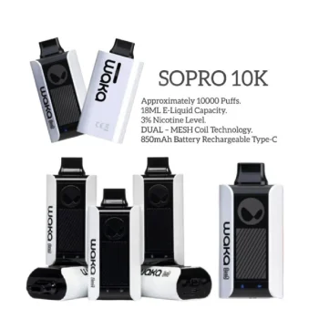 WAKA SoPro 10000 Puffs Disposable Vape 50mg Rechargeable UAE