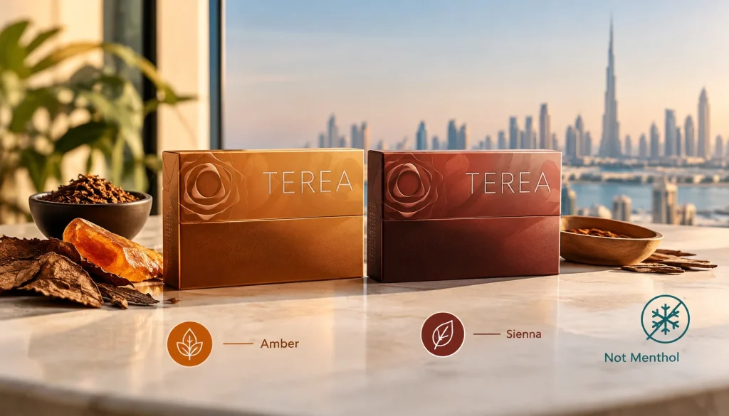 Are TEREA Amber and Sienna Menthol Flavors?
