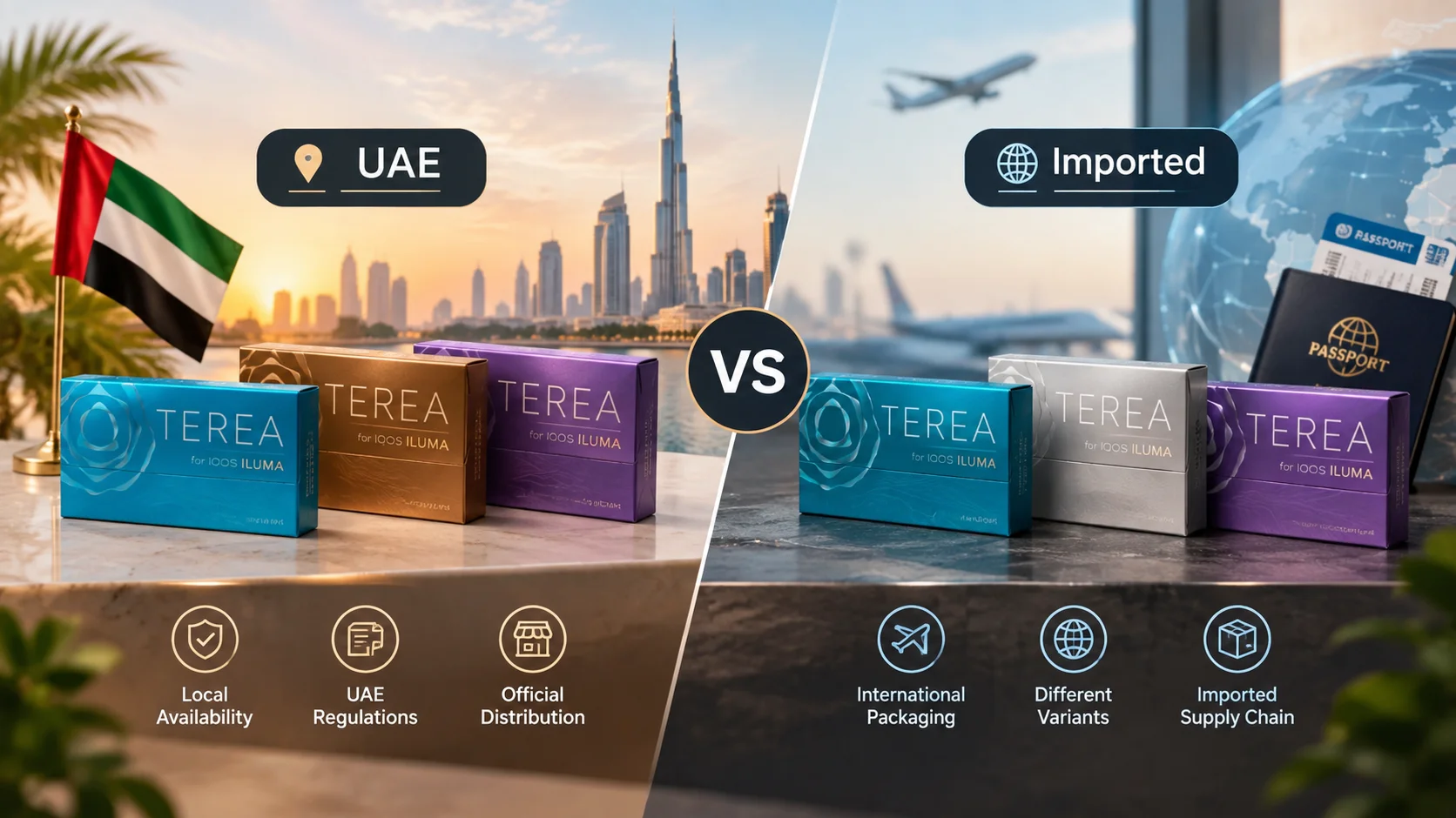 TEREA UAE vs imported TEREA