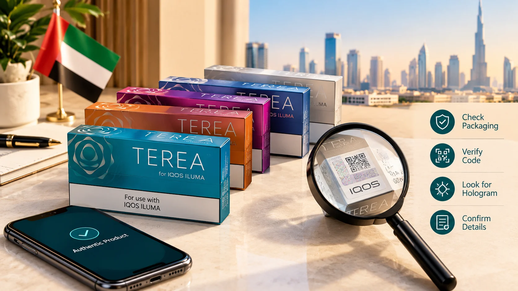 Check Original TEREA in UAE