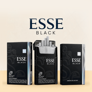 Esse Black slim cigarettes pack, rich tobacco, Dubai UAE