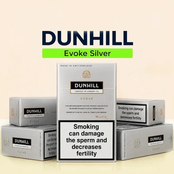 Dunhill Evoke Silver Cigarettes Pack – Smooth Light Tobacco Blend | Terea Dubai