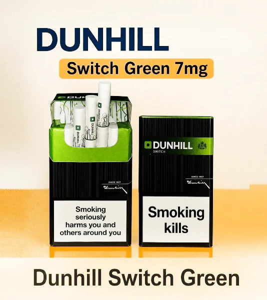 Dunhill Switch Green Cigarettes Dubai with Menthol Capsule Filter | Terea Dubai
