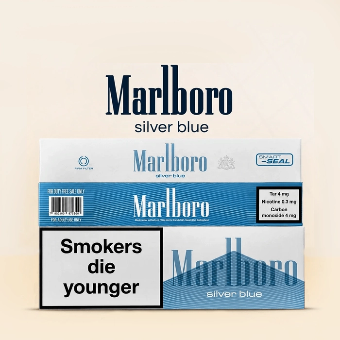 Marlboro Silver Blue Cigarettes UAE – Crisp Menthol and Rich Tobacco