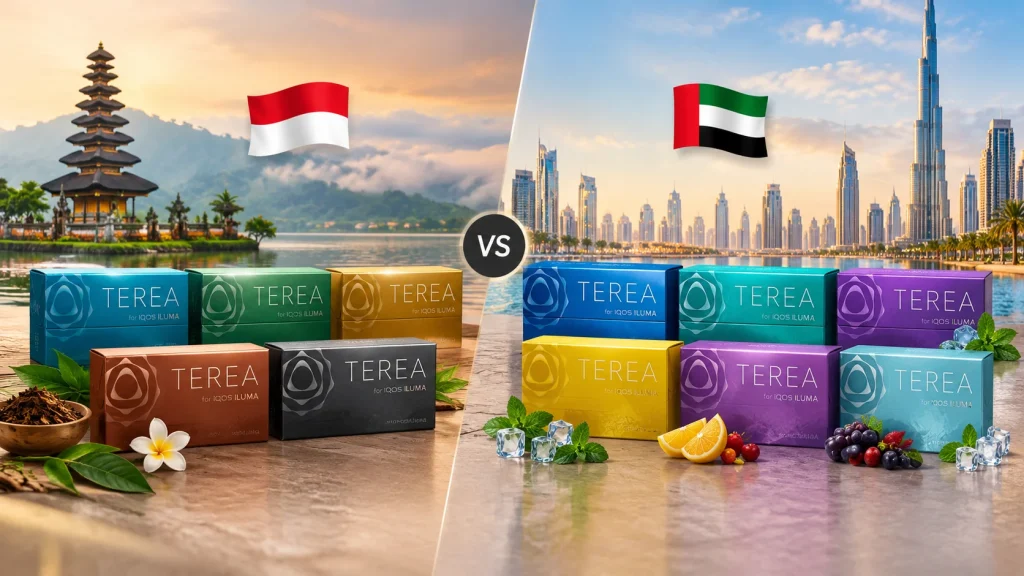TEREA Indonesia vs UAE Flavors