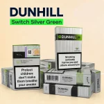 Dunhill Switch Silver Green Cigarettes with Menthol Capsule | Terea Dubai