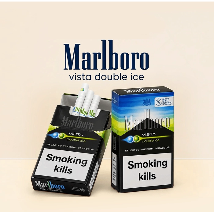 Marlboro Vista Double Ice Cigarettes UAE – Dual Capsule Menthol